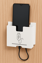 Wall Mount Acrylic Mobile Phone charger Holder