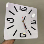 White and Black Shinny Acrylic luxury style wall clock