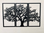 Wall Decor Tree in 3 panels 3 panel tree decor, Engraved Wall Art
